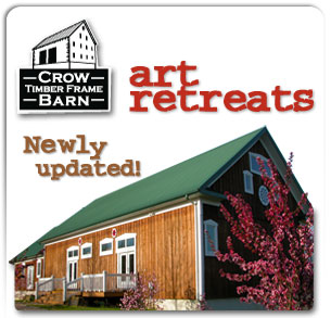 Crow Timber Frame Barn art retreats